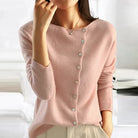 Ashley | Elegant Asymmetric Knit Cardigan - Picela