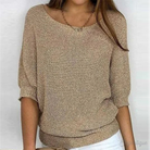 Ashley | Elegant Knit Batwing Sweater - Picela