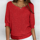 Ashley | Elegant Knit Batwing Sweater - Picela