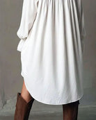 Ashley | Feminine Trim Mini Dress - Picela
