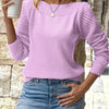 Amber | Elegant Openwork Sleeve Sweater