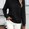 Faye | Elegant Cable-Knit Crewneck Sweater