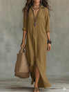 Emily | Effortless Collared Maxi Dress