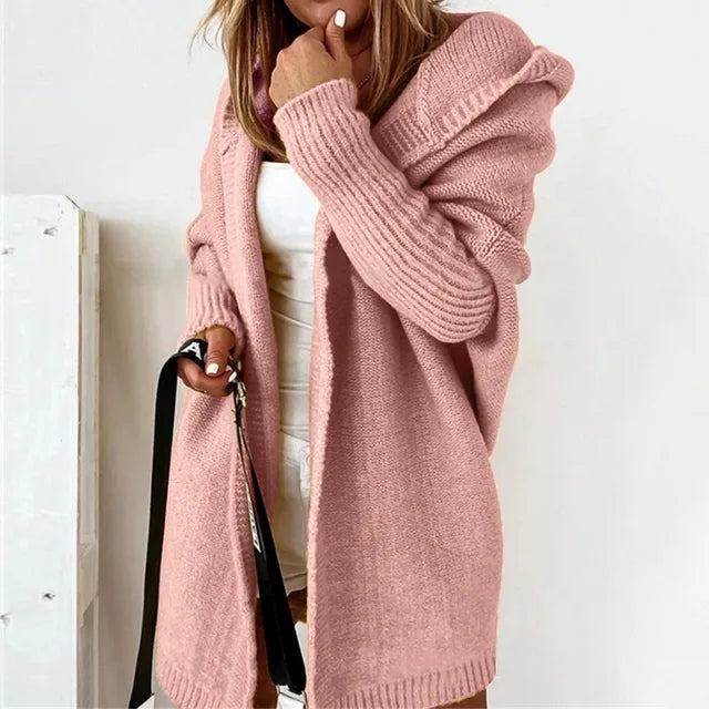 Brittany | Cozy Hooded Oversized Cardigan - Picela