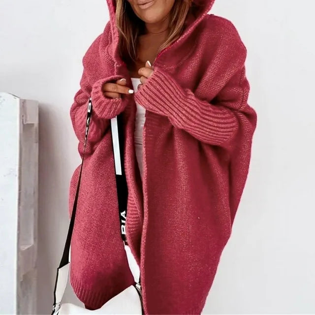 Brittany | Cozy Hooded Oversized Cardigan - Picela