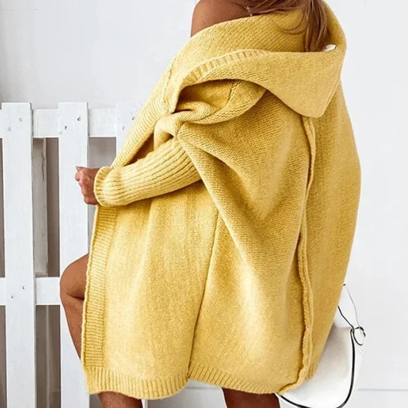 Brittany | Cozy Hooded Oversized Cardigan - Picela