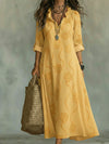 Brittany | Elegant Embroidered Maxi Dress - Picela
