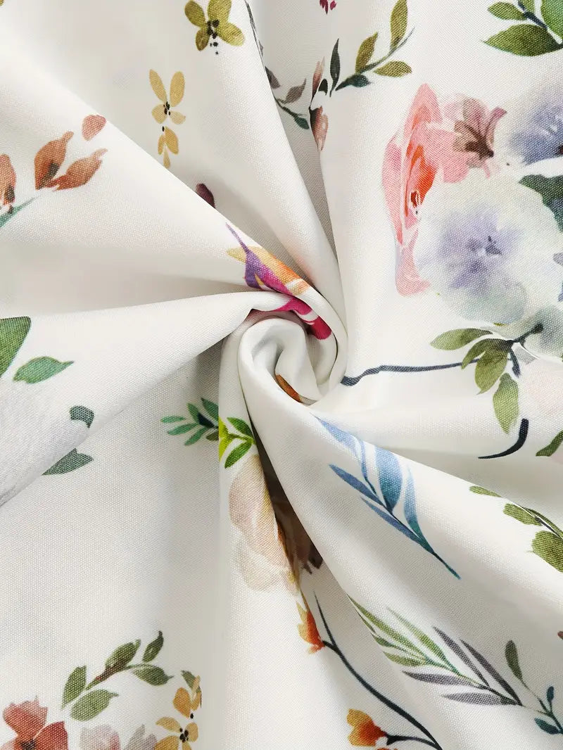 Brittany | Elegant Floral Wrap Top - Picela