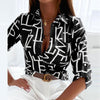 Brittany | Stylish Abstract Collared Blouse - Picela