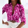 Brittany | Stylish Abstract Collared Blouse - Picela