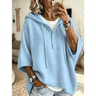 Brooklyn | Elegant Hooded Button Sweater - Picela