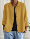 Elizabeth | Elegant Linen Button-Down Jacket