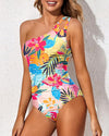 Melissa | Flattering Ruched One-Shoulder Swimsuit