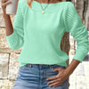 Amber | Elegant Openwork Sleeve Sweater