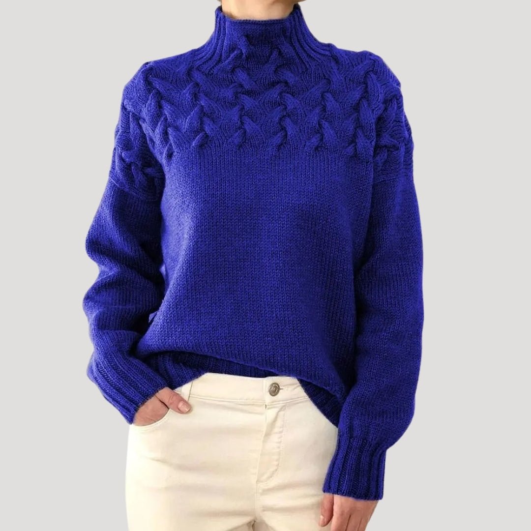 Christina | Cozy Cable-Knit Turtleneck Sweater - Picela