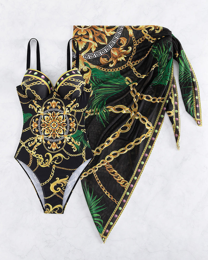Christina | Elegant Baroque Swimsuit - Picela