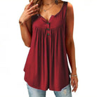 Christina | Elegant Button Flowy Top - Picela