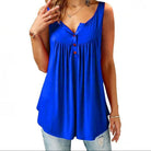 Christina | Elegant Button Flowy Top - Picela