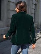 Christina | Elegant Velvet Tailored Blazer - Picela