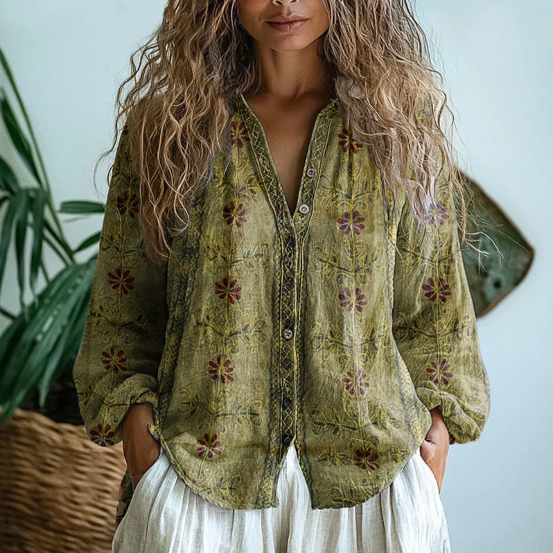 Christina | Feminine Dragonfly Blouse - Picela