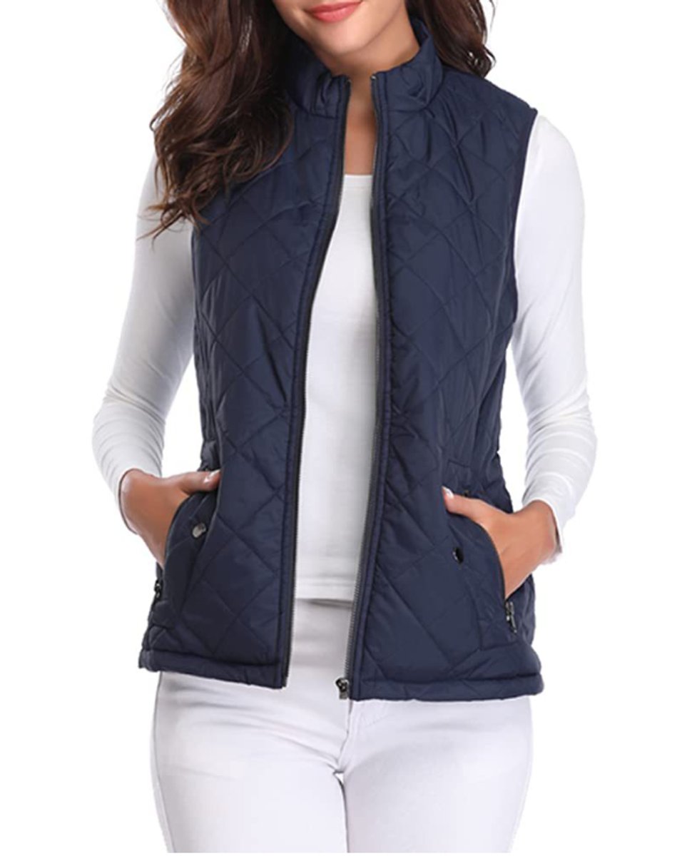 Christine | Cozy Quilted Zip-Up Vest - Picela