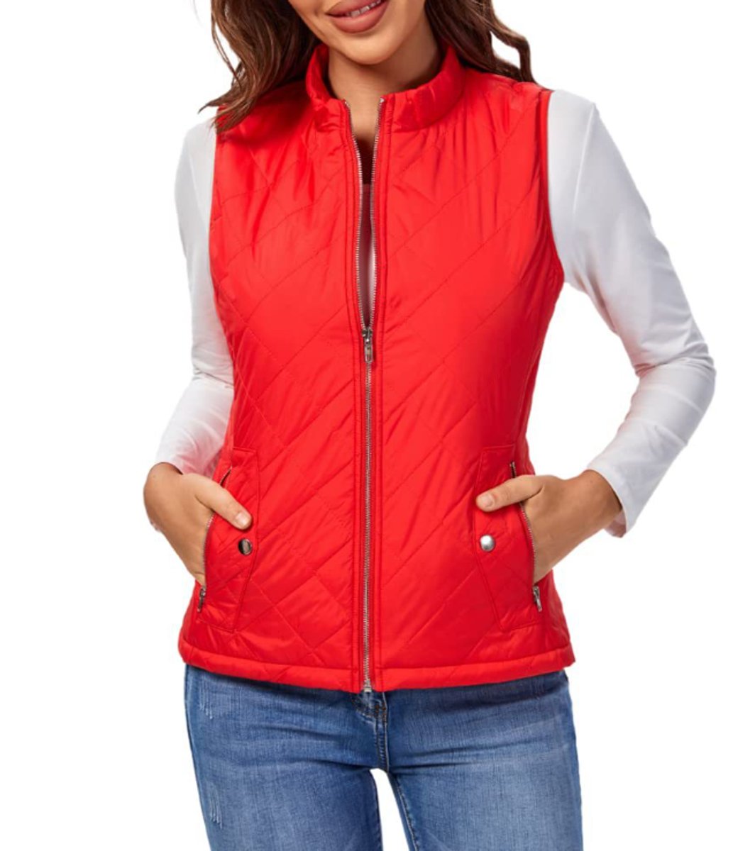 Christine | Cozy Quilted Zip-Up Vest - Picela