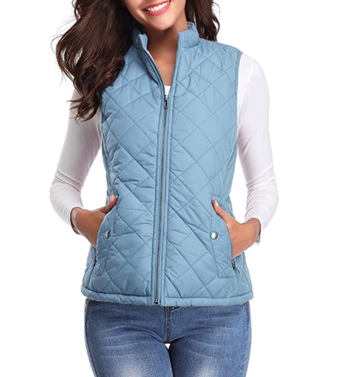 Christine | Cozy Quilted Zip-Up Vest - Picela