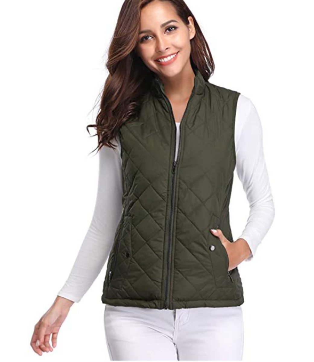 Christine | Cozy Quilted Zip-Up Vest - Picela