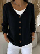 Christine | Elegant Button-Front Knit Cardigan - Picela