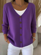 Christine | Elegant Button-Front Knit Cardigan - Picela
