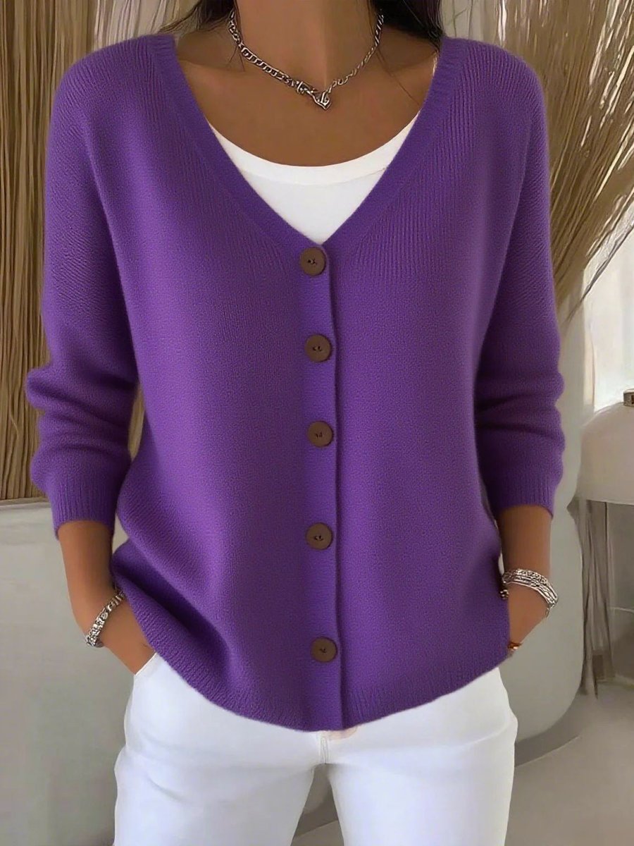 Christine | Elegant Button-Front Knit Cardigan - Picela
