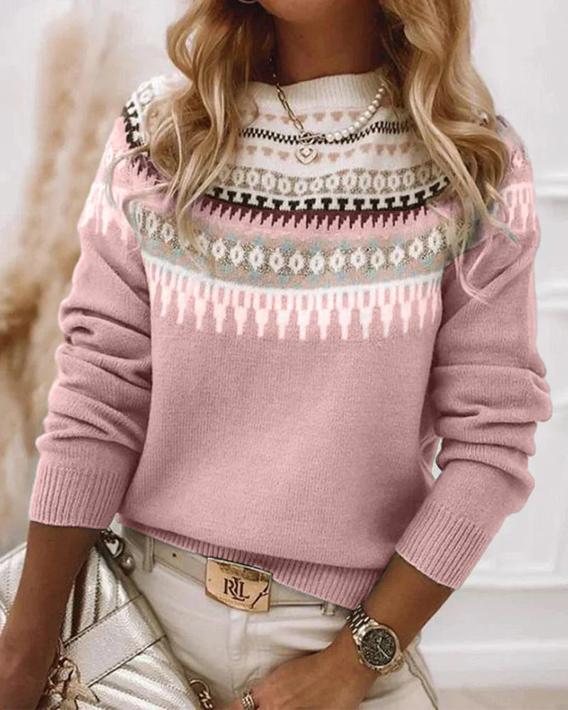 Christine | Elegant Isle Knit Sweater - Picela