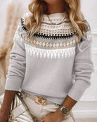Christine | Elegant Isle Knit Sweater - Picela