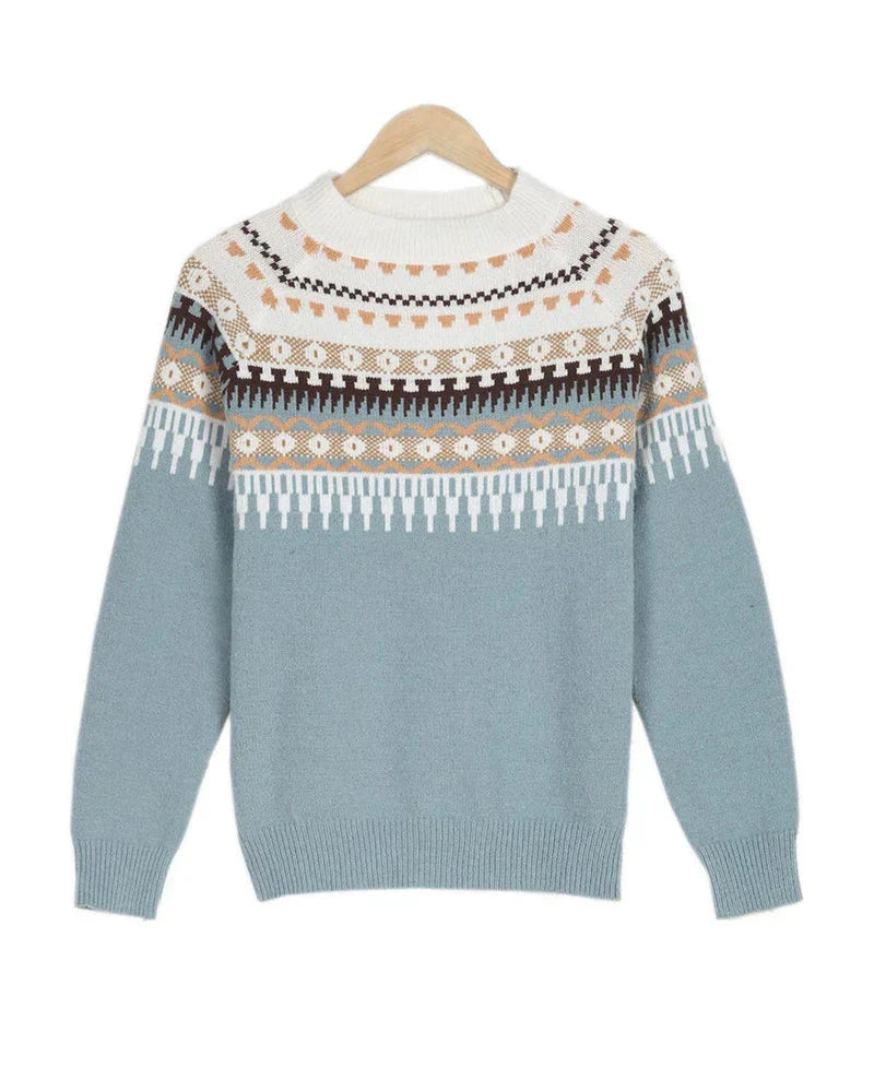 Christine | Elegant Isle Knit Sweater - Picela