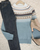 Christine | Elegant Isle Knit Sweater - Picela