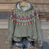Megan | Elegant Fair-Isle Knit Hoodie