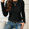Juliana | Elegant Cable-Knit Mock-Neck Sweater