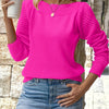 Amber | Elegant Openwork Sleeve Sweater