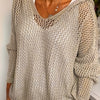 Jennifer | Elegant Open-Knit Hooded Sweater