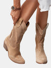 Katherine | Elegant Perforated Knee-High Boots