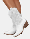Katherine | Elegant Perforated Knee-High Boots
