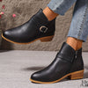 Angela | Elegant Buckle Ankle Boots