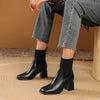 Victoria | Elegant Square-Toe Sock Boots