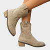 Brooke | Elegant Suede Western Booties