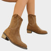 Brooke | Elegant Suede Western Booties