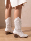 Allison | Elegant Perforated Cowboy Boots