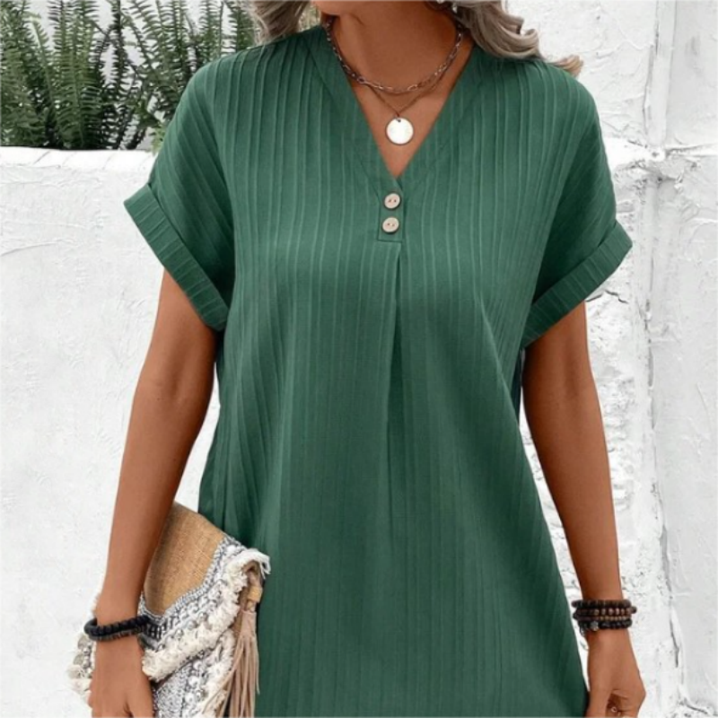Danielle | Effortless Button Midi Dress - Picela