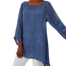 Danielle | Elegant Asymmetric Tunic Top - Picela