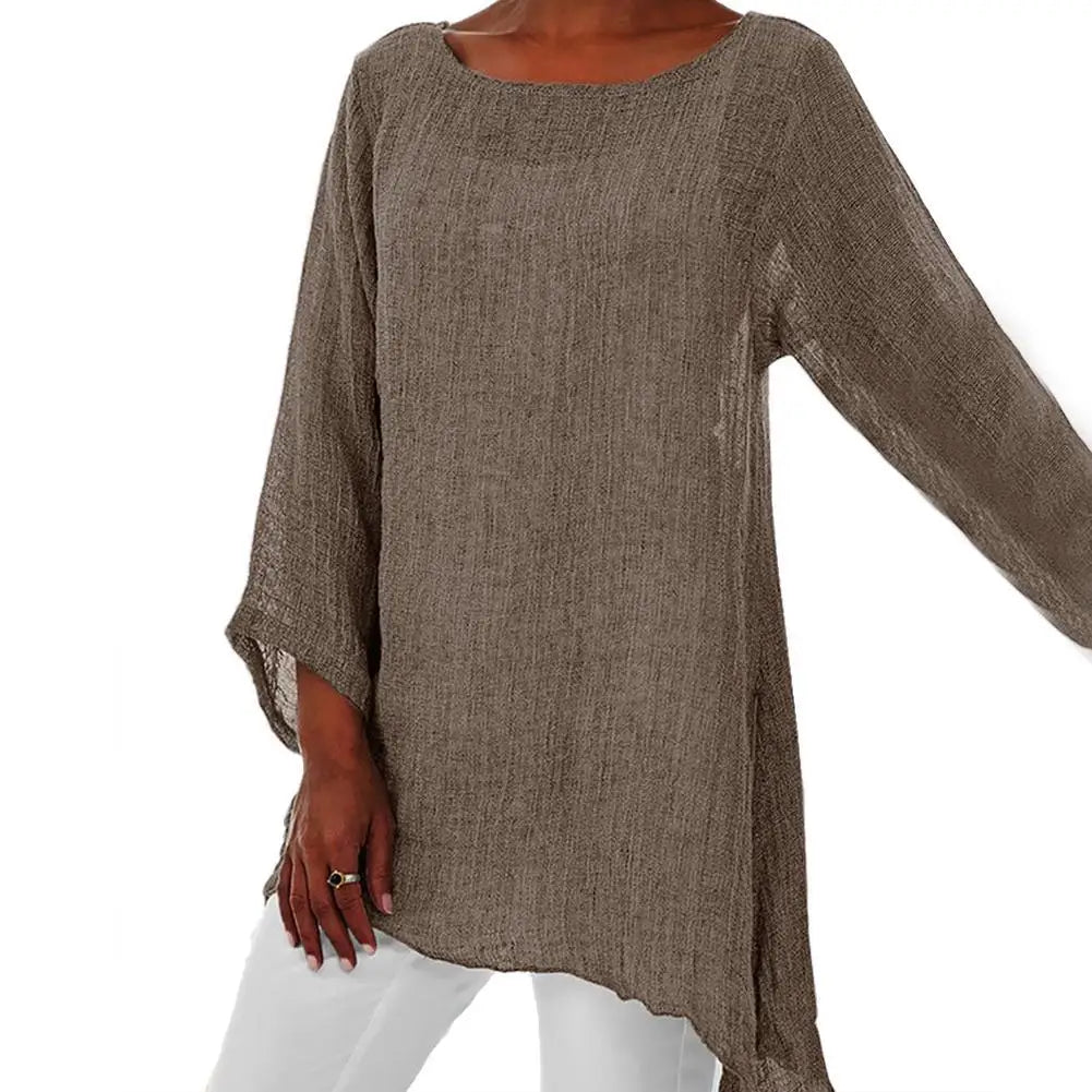 Danielle | Elegant Asymmetric Tunic Top - Picela