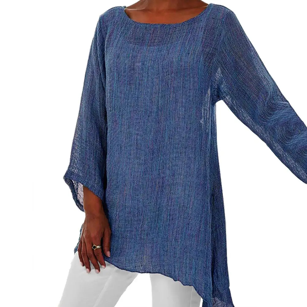Danielle | Elegant Asymmetric Tunic Top - Picela